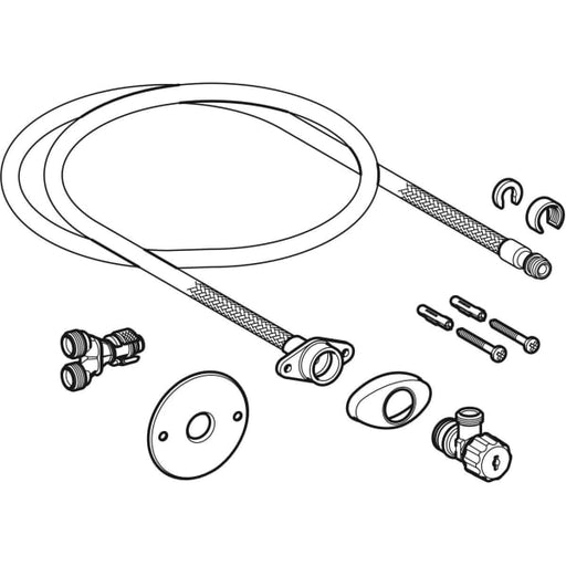 Geberit Vertriebs - Wasseranschlussset zu UP-SPK 12cm für AquaClean Tuma WC-Aufsätze