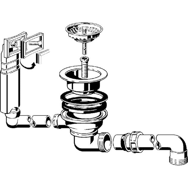 Viega - Ablaufventilset 7139.151 Kunststoff weiss