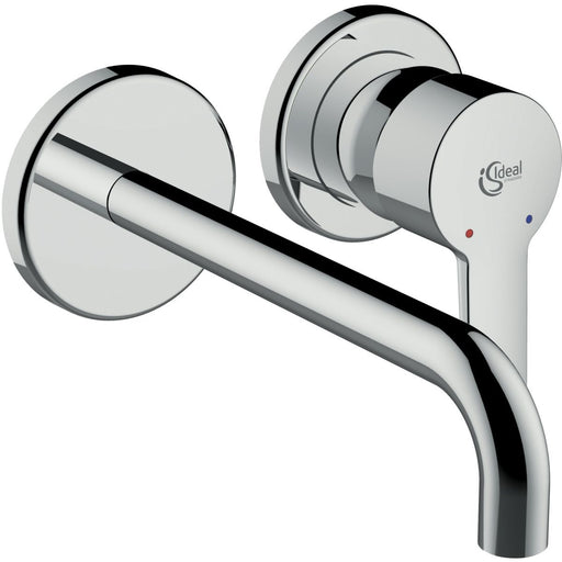 Ideal Standard - Wand-WT-Armatur CONNECTBLUE,Bausatz2, 2 Rosetten d: 83mm, Ausld.204mm, Chrom