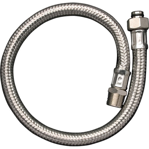 Hansgrohe - Anschlußschlauch f. 2 Loch Thermostat auf Wannenrand 96396000 chrom