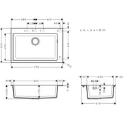 Hansgrohe - Einbauspüle 660 S510-F660 SG