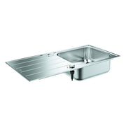 Grohe - Edelstahlspüle K500 31563_1 mit 1 Becken Abtropffläche 1000x500mm