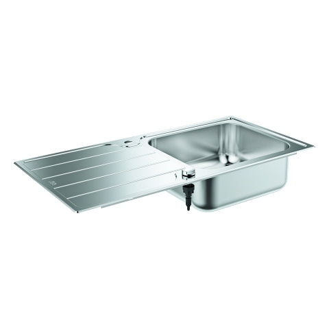 Grohe - Edelstahlspüle K500 31563_1 mit 1 Becken Abtropffläche 1000x500mm