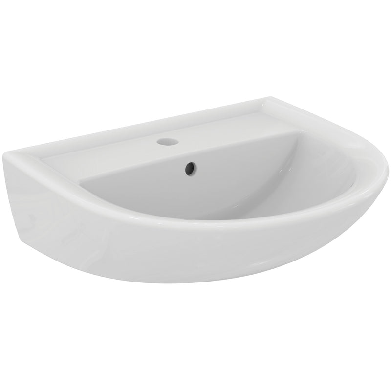 Ideal Standard - Waschtisch EUROVIT, 1 Hl., m.Ül., 550x460x175mm, Weiß
