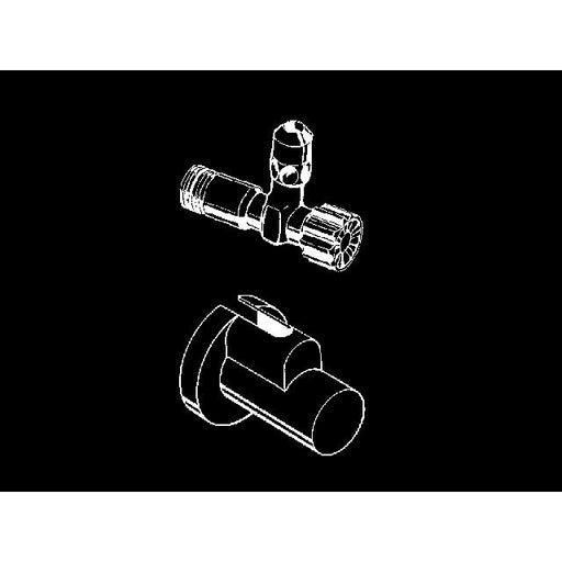 Hansgrohe - Eckventil mit Schuber 13954800 edelstahl