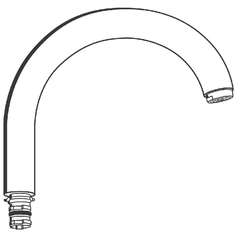 Grohe - Auslauf 13015 Ausladung 175mm Höhe 80mm chrom