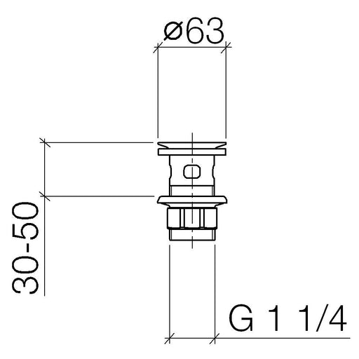 Dornbracht - Siebventil Serienneutral 10105970 1 1/4 Messing