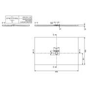 VILLEROY & BOCH - Duschwanne Squaro Infinity 1600x1000x40mm re-eckig Grey