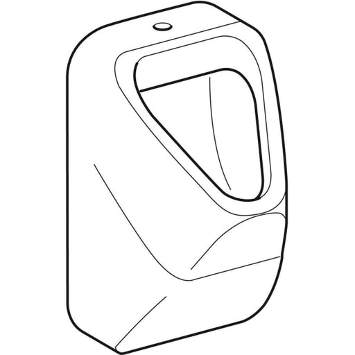 Geberit Vertriebs - Urinal ALIVIO, Zulauf oben Abg. hinten oder unten, weiß