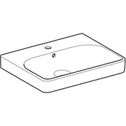Geberit Vertriebs - Waschtisch SMYLE Square, 60x48cm m. Hl., m. Ül., KeraTect