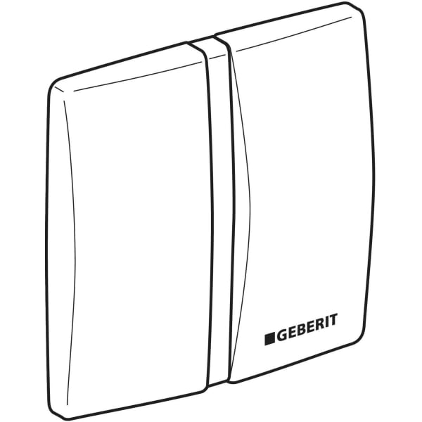 Geberit Vertriebs - Abdeckplatte aus Zinkdruckguss zu UR-Stg mattverchromt