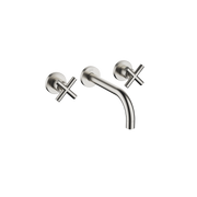 Dornbracht - Fertigset WT- Wandarmatur TARA 36712892 Kreuzgriff platin gebürstet