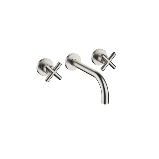 Dornbracht - Fertigset WT- Wandarmatur TARA 36712892 Kreuzgriff platin gebürstet
