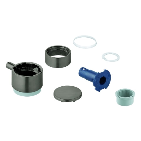 Grohe - Absperrgriff 49090 für Aquadimmer hard graphite gebürstet