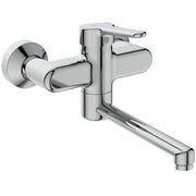 Ideal Standard - Wand-WT-Armatur CERAPLUS 2, 5l/min. Ausld.280-299mm,absp.S-Anschlüsse, Chrom