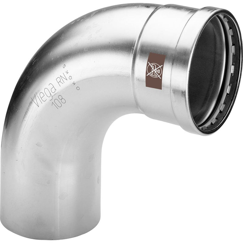 Viega - Bogen 90 Grad TEMPONOX XL 1716.1XL 108,0mm Stahl nichtrostend