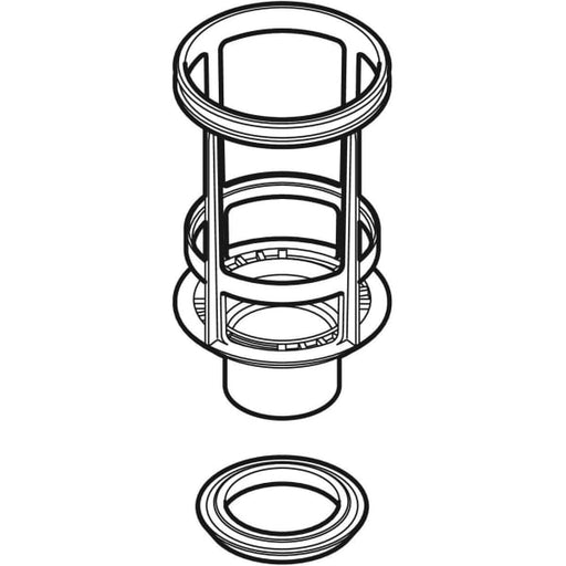 Geberit - Bassin mit Dichtung für UP-SPK 110.620, 10.400 und 800, Twinline