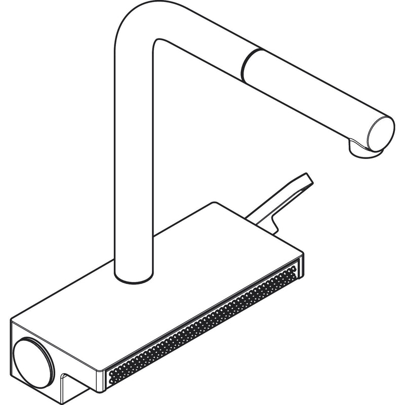 Hansgrohe - Spültischmischer 250 Aquno Select M81 Ausziehauslauf 2jet mattschwarz