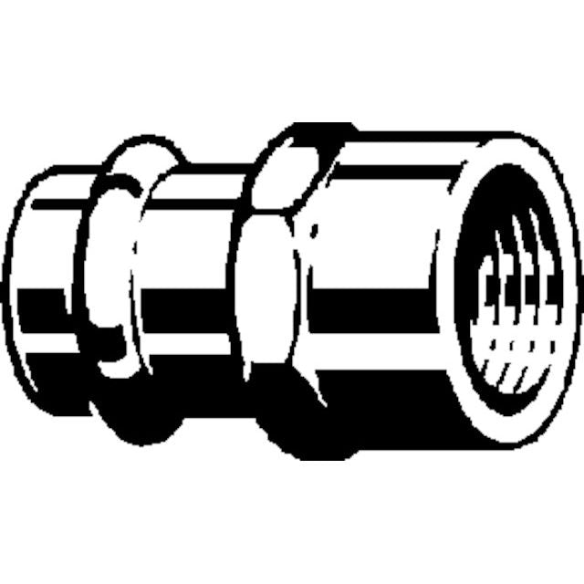 Viega - Übergangsstück PROFIPRESS G 2612 für Gas 22mm x 1 IG Rotguss