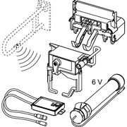 TECE SE - TECEplanus WC-Fernauslösung, Funk 6 Volt Batterie, # 9.240.354