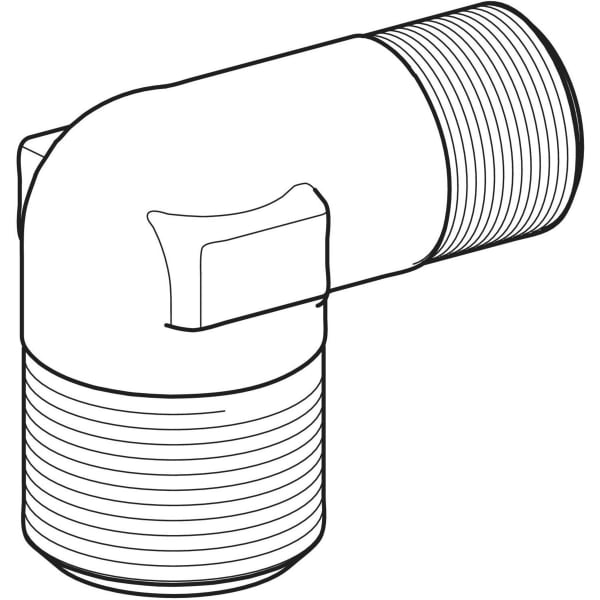 Geberit Vertriebs - Anschlusswinkel 90Gr 1/2 bis 3/8 für Geberit Monolith Distanzrahmen