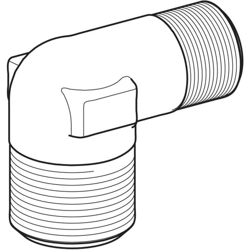 Geberit Vertriebs - Anschlusswinkel 90Gr 1/2 bis 3/8 für Geberit Monolith Distanzrahmen