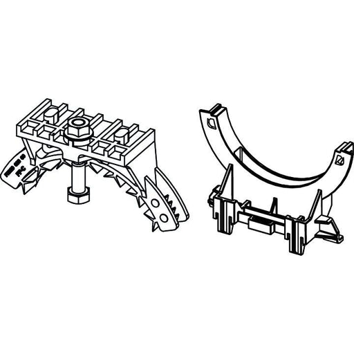 TECE SE - WC-Ablaufbogenhalter für 8 cm WC-Modul, clipbar