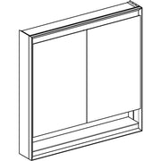 Geberit Vertriebs - ONE Spiegelschrank mit Ni/Comf.Light 2 Türen, AP-Mont., 90x90x15cm, weiß