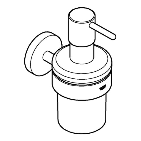 Grohe - Seifenspender mit Halter ESSENTIALS 40448 supersteel
