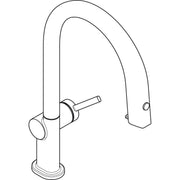 Hansgrohe - FilterSystem 210 Aqittura M91 Ausziehausl.1jet chrom