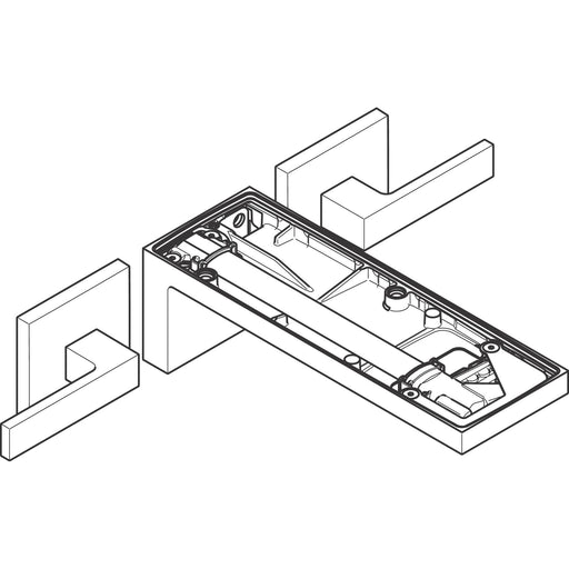 Hansgrohe - 3-L.Waschtischarmatur Axor MyEdition F-Set Wandmontage o.Platte mattschwarz