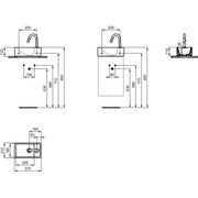 Ideal Standard - HWB-Paket mit Standventi EUROVIT+ u. IDEALSTREAM, Ablg.rechts, Weiß und Chrom