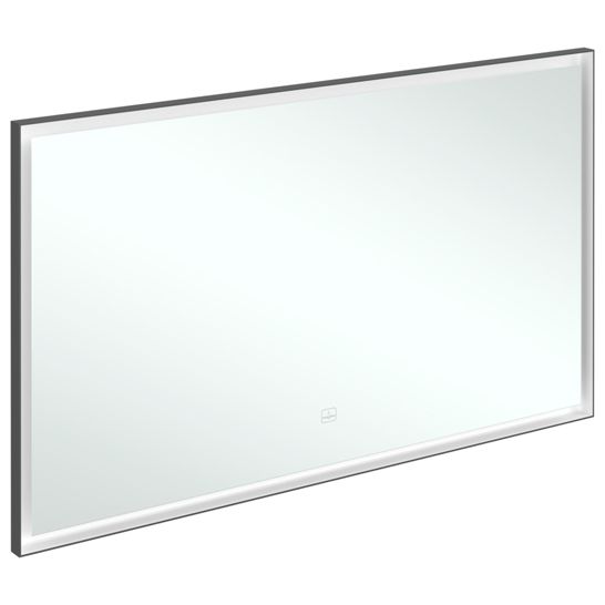 VILLEROY & BOCH - Spiegel Subway 3.0 1300x750x47,5mm m. Bel. BiColour (Black Matt White Matt)