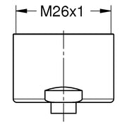 Grohe - Mousseur 48343 Innengewinde M 28 x 1 supersteel