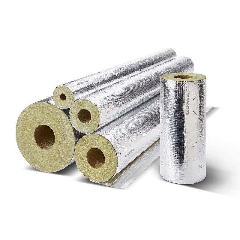 IDV Dämmstoffe - Steinwolle Schale RS 800 Alukaschiert DIN4102 AD=28x20mm VPE:30m p.m