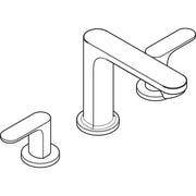 Hansgrohe - 3-Loch Waschtischarmatur Rebris S mit Zugstange chrom