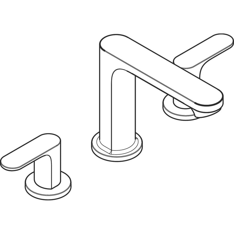Hansgrohe - 3-Loch Waschtischarmatur Rebris S mit Zugstange chrom