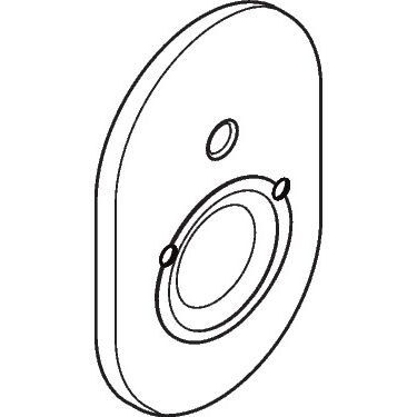 Hansgrohe - Rosette Wanne Unterputz chrom