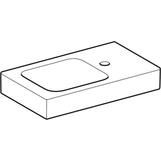 Geberit Vertriebs - Waschtisch ICON xs, 124053 Ablrechts, 530x310mm weiß Ktect
