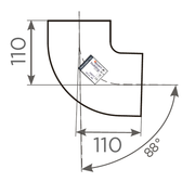 Fornatis - Bogen DN 100 88 Grad