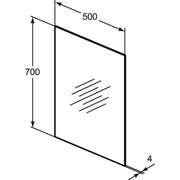 Ideal Standard - Spiegel MIRROR&LIGHT, 500x4x700mm