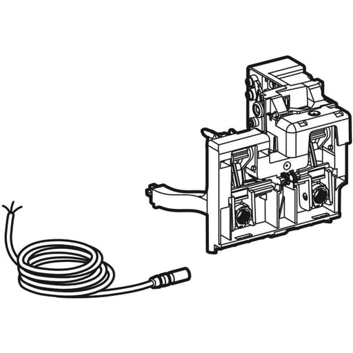 Geberit Vertriebs - Typ10 WC-Strg. mit elektr. Spül, Netz BT, 2-Mengen-Sp., Omega, für ext. Taster