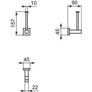 Ideal Standard - Reserverollenhalter IOM SQUARE, Chrom
