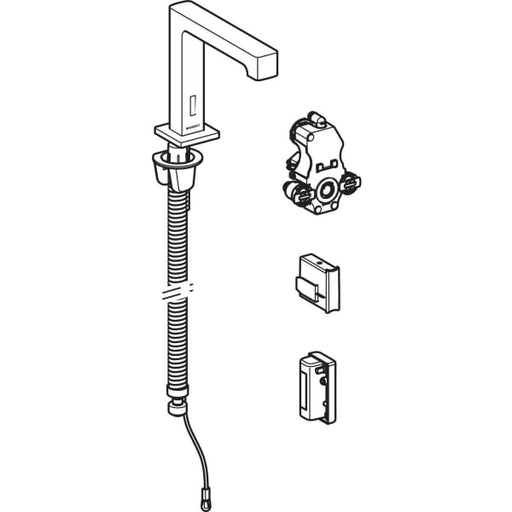 Geberit Vertriebs - Waschtischarmatur Brenta Standmontage mit UP-Funktionseinh. Genr. mit Mischer