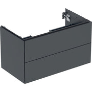 Geberit Vertriebs - ONE Unterschrank für WT/-Platte 2 Schubl., 88,8x50,4x47cm, schwarz matt