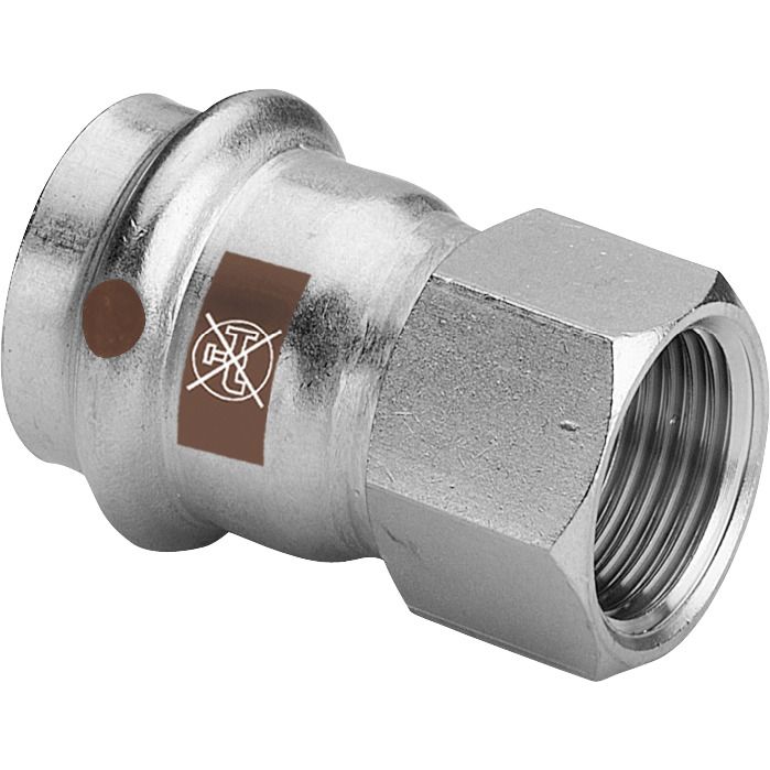 Viega - Übergangsstück TEMPONOX 1712 IG 28mm x 3/4IG Stahl nichtrostend