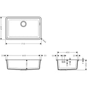 Hansgrohe - Unterbauspüle 660 S510-U660 BG