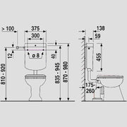 Sanitärtechnik Eisenberg - Sanit�rtechnik Eisenberg Spülkasten bonito (6-9L) tiefhängend mit Eckventil weiß