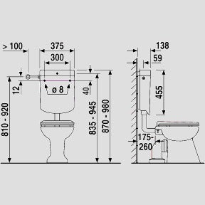 Sanitärtechnik Eisenberg - Sanit�rtechnik Eisenberg Spülkasten bonito (6-9L) tiefhängend mit Eckventil weiß