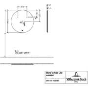 VILLEROY & BOCH - Spiegel More to See Lite A47885 850x850x23mm mit Beleuchtung